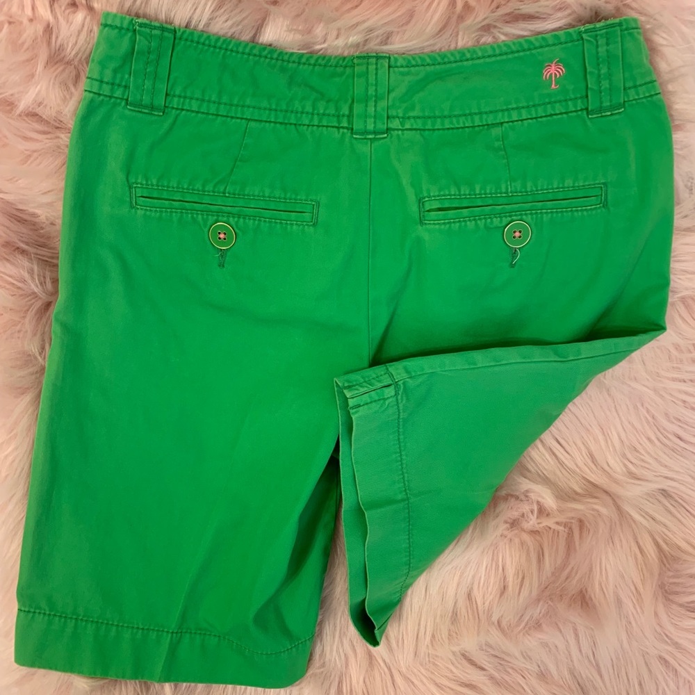 Lilly Pulitzer Green Shorts SZ 0 - Picture 2 of 8